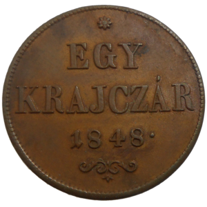 František Jozef I. Egy Krajczár 1848