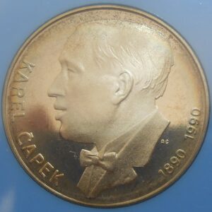 100 KČS 1990 Karel Čapek Proof