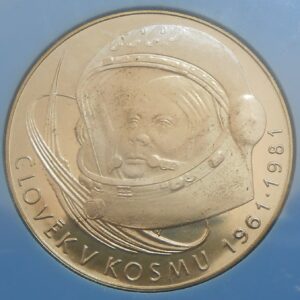100 KČS 1981 Človek v kozme Proof