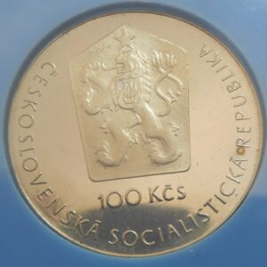 100 KČS 1981 Človek v kozme Proof
