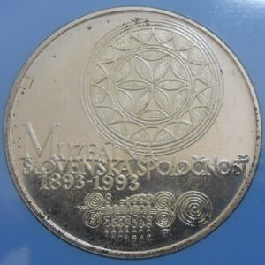 100 KČS 1993 Muzeálna Slovenská Spoločnosť Proof