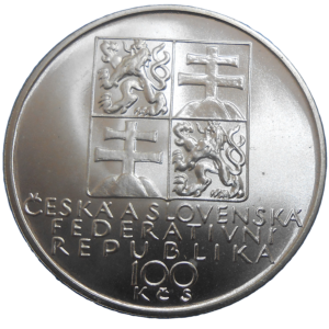 100 KČS 1991 Antonín Dvořák