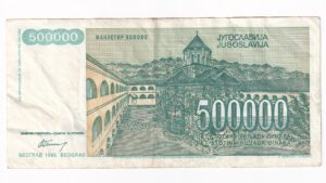 Juhoslávia 500 000 Dinara 1993