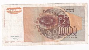 Juhoslávia 10 000 Dinara 1992