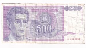 Juhoslávia 500 Dinara 1992