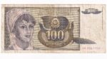 Juhoslávia 100 Dinara 1991