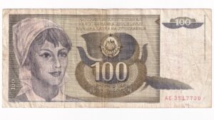 Juhoslávia 100 Dinara 1991