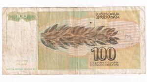Juhoslávia 100 Dinara 1991