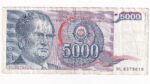 Juhoslávia 5000 Dinara 1985
