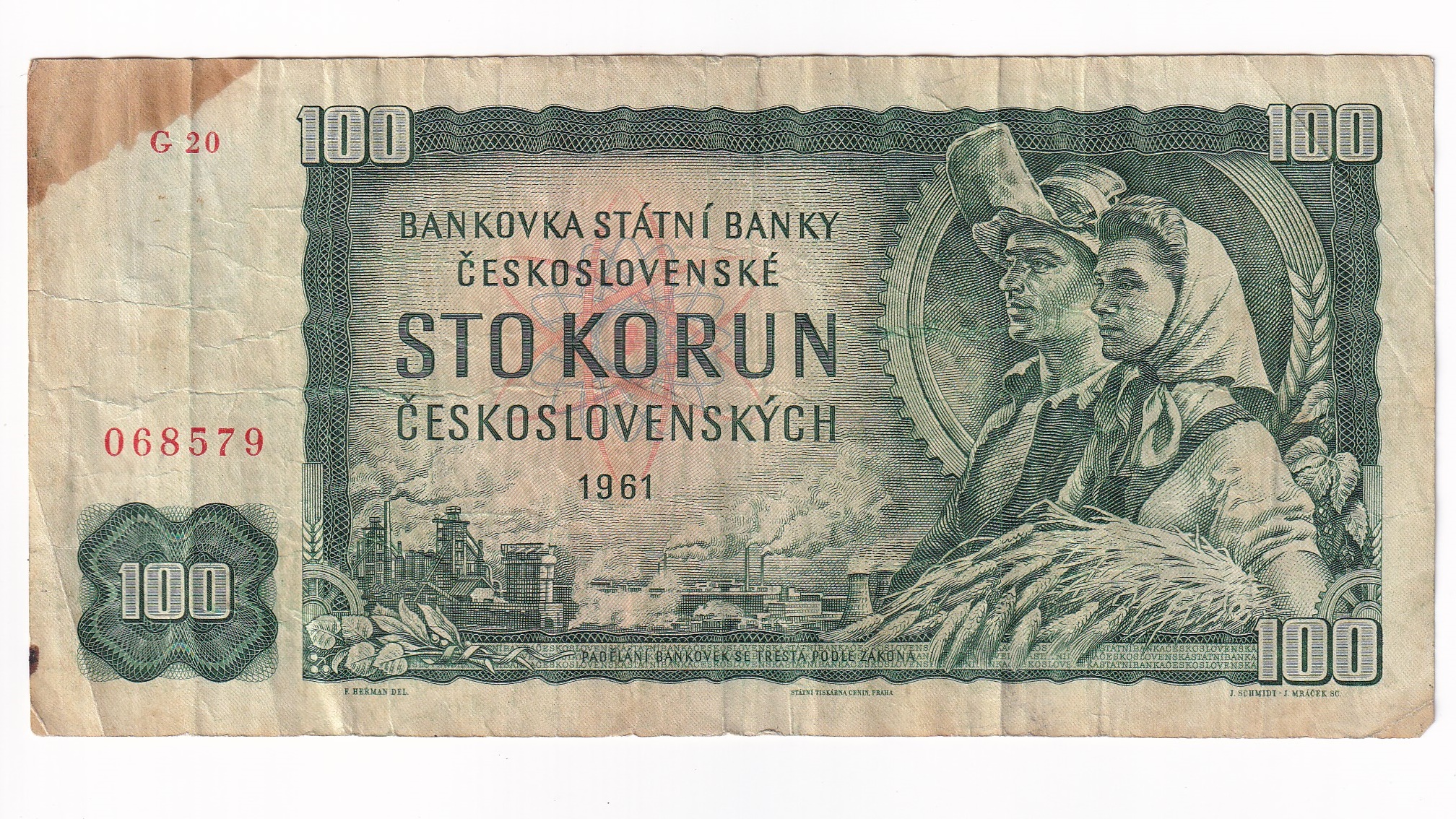 100 Korún 1961 G20 100 Korún 1961 G20