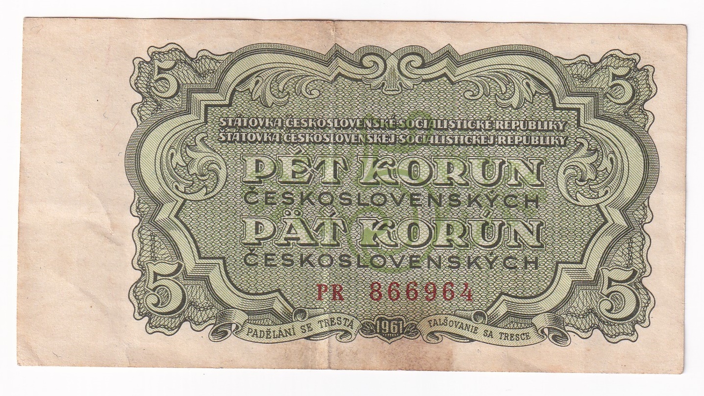 5 Korún 1961 PR 5 Korún 1961 PR
