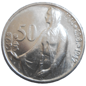 50 KČS 1947 3. výročie SNP