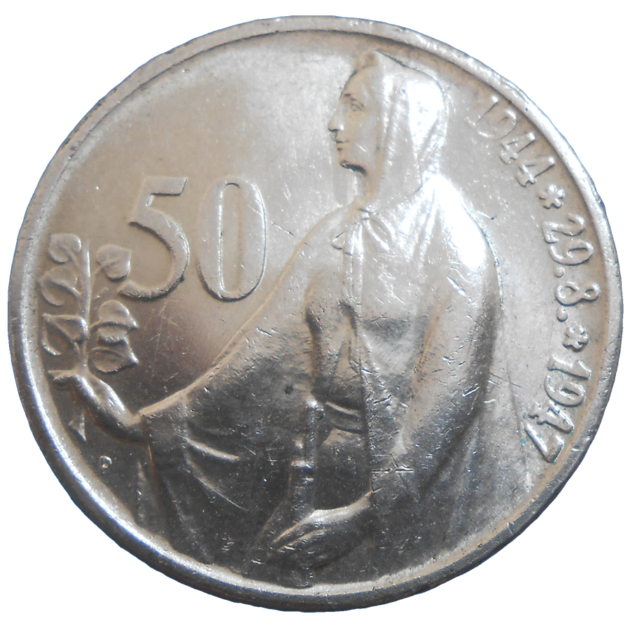 50 KČS 1947 3. výročie SNP 50 KČS 1947 3. výročie SNP