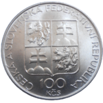 100 KČS 1993 Břevnovský Kláštor