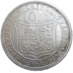 10 Kč 1928 T. G. Masaryk