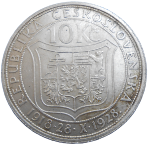 10 Kč 1928 T. G. Masaryk