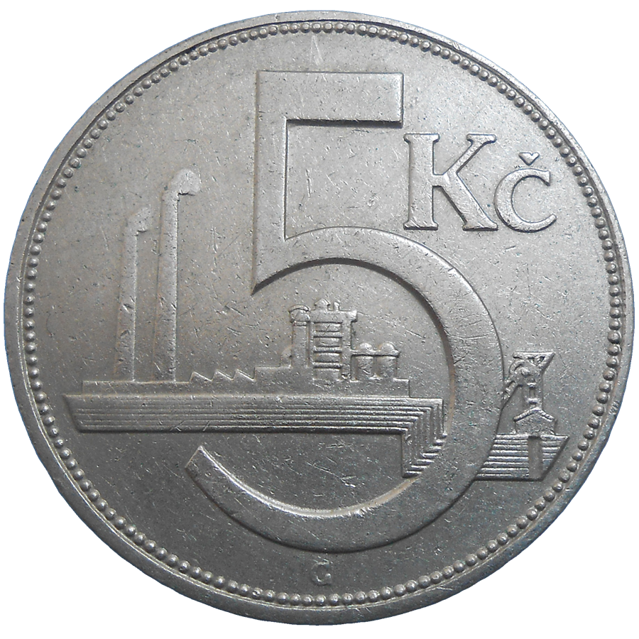 5 Kč 1925 5 Kč 1925