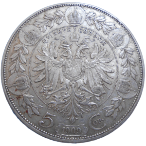 František Jozef I. 5 Koruna 1909 bz