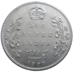 India 1 Rupee 1907