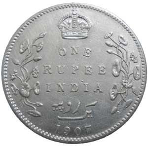 India 1 Rupee 1907