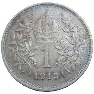 František Jozef I. 1 koruna 1913 bz