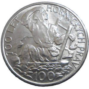 100 KČS 1949 700 let horníckych práv
