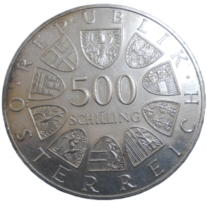 Rakúsko 500 Schilling 1986