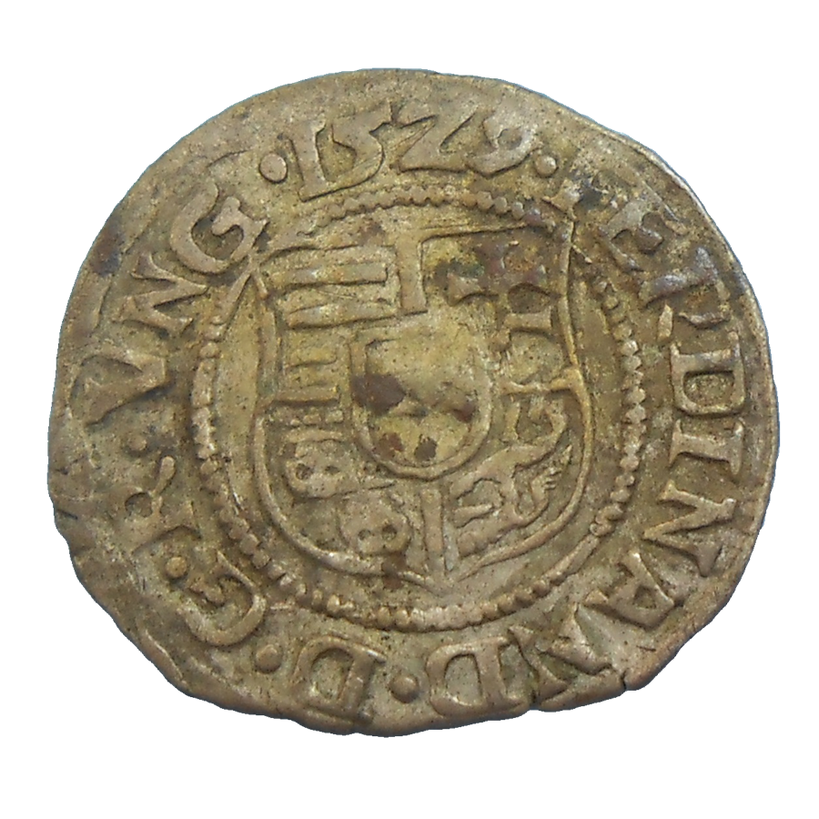 Ferdinand I. Denár 1529 KB Ferdinand I. Denár 1529 KB