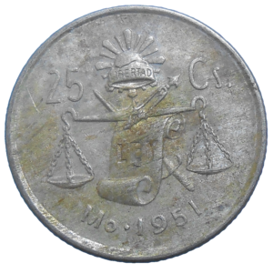 Mexiko 25 Centavos 1951