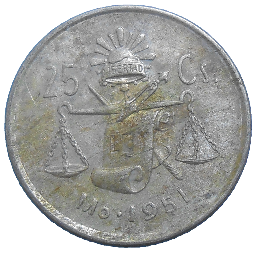 Mexiko 25 Centavos 1951 Mexiko 25 Centavos 1951