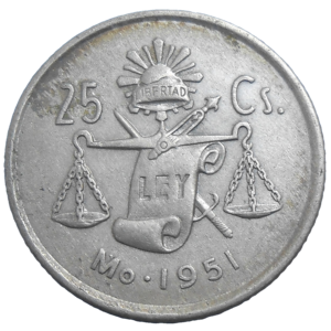 Mexiko 25 Centavos 1951