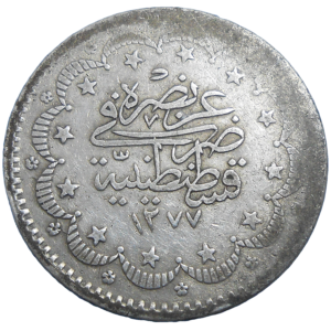Osmanská Ríša 5 Kurus 1872