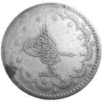 Osmanská Ríša 5 Kurus 1872