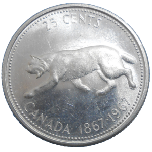Kanada 25 Cents 1967