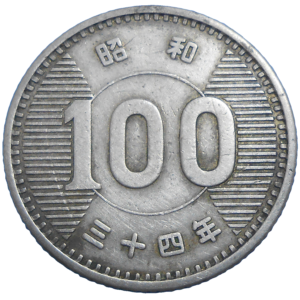 Japonsko 100 Yen 1959