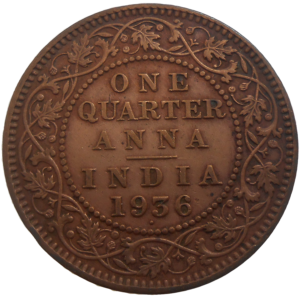 India 1/4 Anna 1936