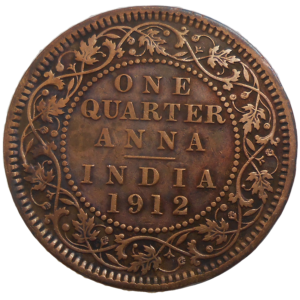 India 1/4 Anna 1912