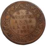 India 1/4 Anna 1909