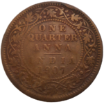India 1/4 Anna 1907