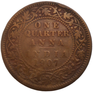 India 1/4 Anna 1907