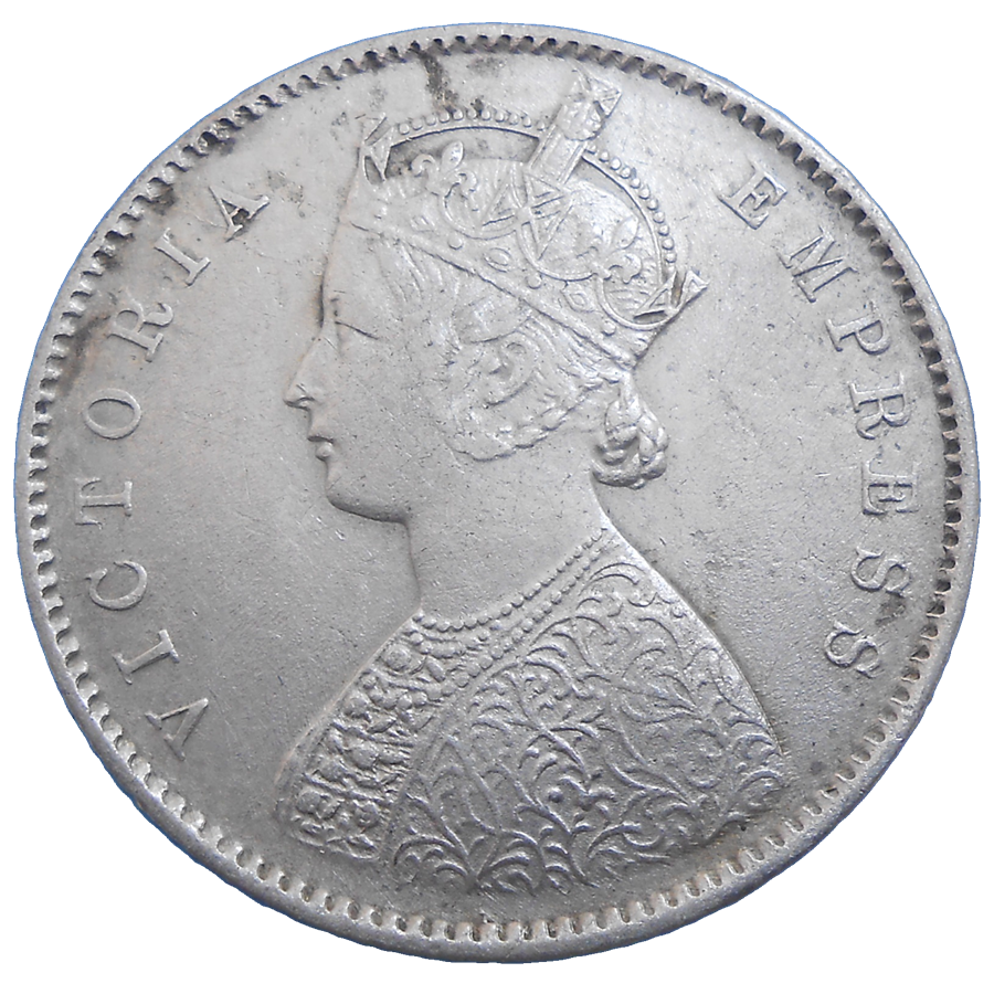 India 1/2 Rupee 1899 India 1/2 Rupee 1899