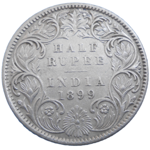 India 1/2 Rupee 1899