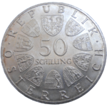 Rakúsko 50 Schilling 1965
