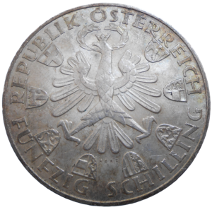 Rakúsko 50 Schilling 1959