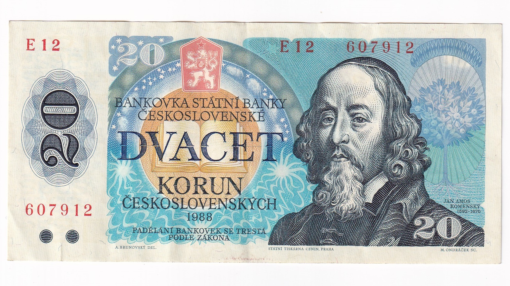 20 Korún 1988 E12 20 Korún 1988 E12