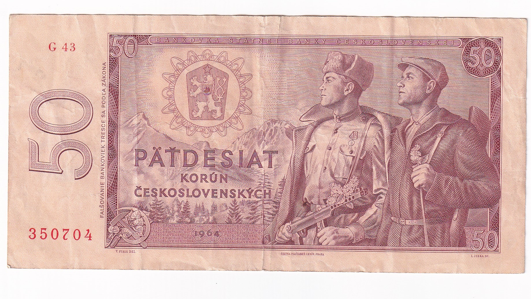 50 Korún 1964 G43 50 Korún 1964 G43