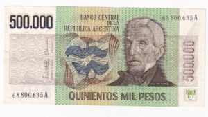 Argentína 500 000 Pesos 1981