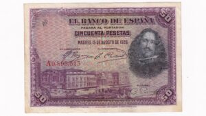 Španielsko 50 Pesetas 1928