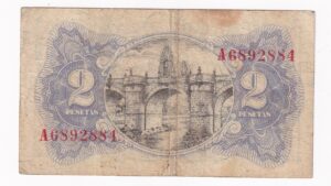 Španielsko 2 Pesetas 1938