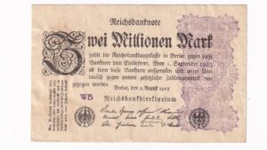 Nemecko 2 Millionen Mark 1923